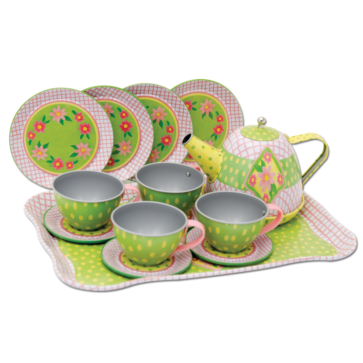 Schylling Children's Tin Tea Set 